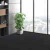 VEVOR Carpet Tiles Peel and Stick, 24” x 24” Squares Self Adhesive Carpet Floor Tile, Soft Padded Carpet Tiles, Easy Install (15Tiles, Carbon Black) - 2 of 4