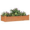 vidaXL Garden Raised Bed with Liner Brown 47.2"x17.7"x9.8" Solid Wood Fir - 3 of 4