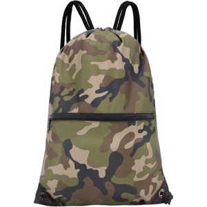 Drawstring Backpack, Lightweight Sports Gym Sack for Men & Women, Durable Cinch Snackpack for Beach - 1 of 4