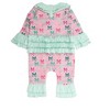 RuffleButts Baby Girls Knit Long Sleeve Ruffle Flare Romper - 2 of 2