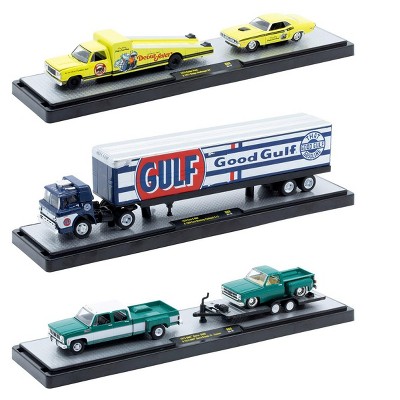 Auto Haulers Set of 3 Trucks Release 88 Limited Edition to 9600 pieces Worldwide 1/64 Diecast Model Car by M2 Machines