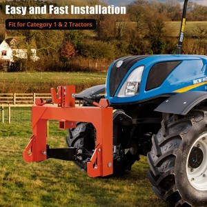 Garvee 3 Point Quick Hitch Category 1, 3000 LBS Lifting Capacity Tractor Quick Hitch, Quick Hitch Adaptor to Category 1 and 2 Tractors - 1 of 4