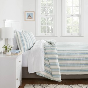 Cotton Blend Sateen Duvet Cover and Sham Set - Room Essentials™ - 1 of 4