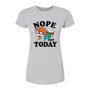 Women's - Rugrats - Chuckie Nope Not Today Juniors Fitted Graphic T-Shirt - 1 of 4