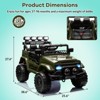 Jojoka 12V Power Wheels for Kids with Remote, Electric Car Ride On with Bluetooth, 3-Speed, Dual Motors - 2 of 4