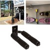 Wall Mounted Kayak Paddle & Board Rack, Utility Cradle Holder for Canoe, SUP, Surfboard, Garage Storage Hooks, Black - 3 of 4