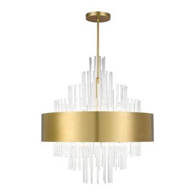 Livex Lighting Orenburg 14 - Light Pendant in  Natural Brass