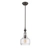 Chloe Lighting Layla Transitional 1 Light Rubbed Bronze Ceiling Mini Pendant 8" Wide - 3 of 4