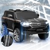 Coucheta 12V Licensed Toyota Land Cruiser Police SUV w/ Remote Control, 2-Seater Kids Ride-On with 2 Motors, 3 Speeds,LED Lights&Music for Boys/Girls - 3 of 4