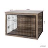 Akoasm Wooden Dog Crate Furniture With Double Doors Indoor - 2 of 4