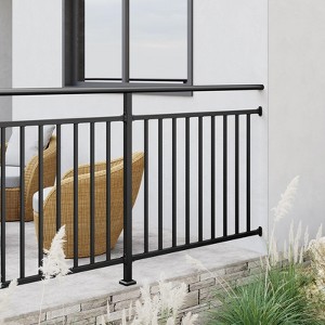 Indoor & Outdoor Metal Railing Kit with Post for Decks and Balcony - 1 of 4