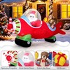 Resenkos 7.2-Ft Christmas Inflatable Airplane with Gift Boxes - Multi-Color Red - 3 of 4