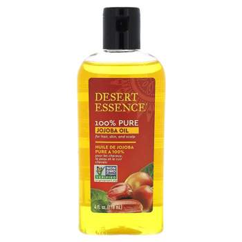 Desert Essence 100% Pure Jojoba Oil, For Hair, Skin, and Scalp, 4 fl oz (118 ml)
