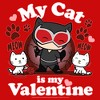 Boy's Batman Catwoman My Cat is My Valentine T-Shirt - 2 of 4