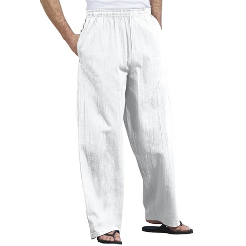 Men's big & on sale tall linen pants