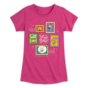 Girls' - Lets Go Luna - Luna Stamps Fitted Short Sleeve Graphic T-Shirt - 1 of 4