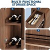 Folding Dining Table with Storage,Kitchen Table with 6 Wheels Suitable for Kitchens - 4 of 4