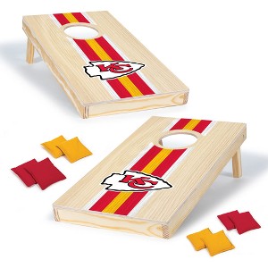 NFL Kansas City Chiefs 1'x2' Wood Cornhole Set - 1 of 4