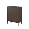 Metal Storage Cabinet with 2 Adjustable Shelves,  Locking Cabinet for  Home,Shoes, Office, Dining Room - 2 of 3