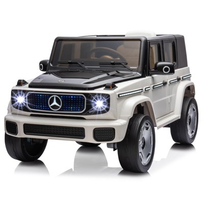12V Kids Ride On Car, Licensed Mercedes-Benz EQG Electric Car Battery Powered w/Parent Remote Control