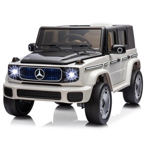 12V Kids Ride On Car, Licensed Mercedes-Benz EQG Electric Car Battery Powered w/Parent Remote Control - 1 of 4