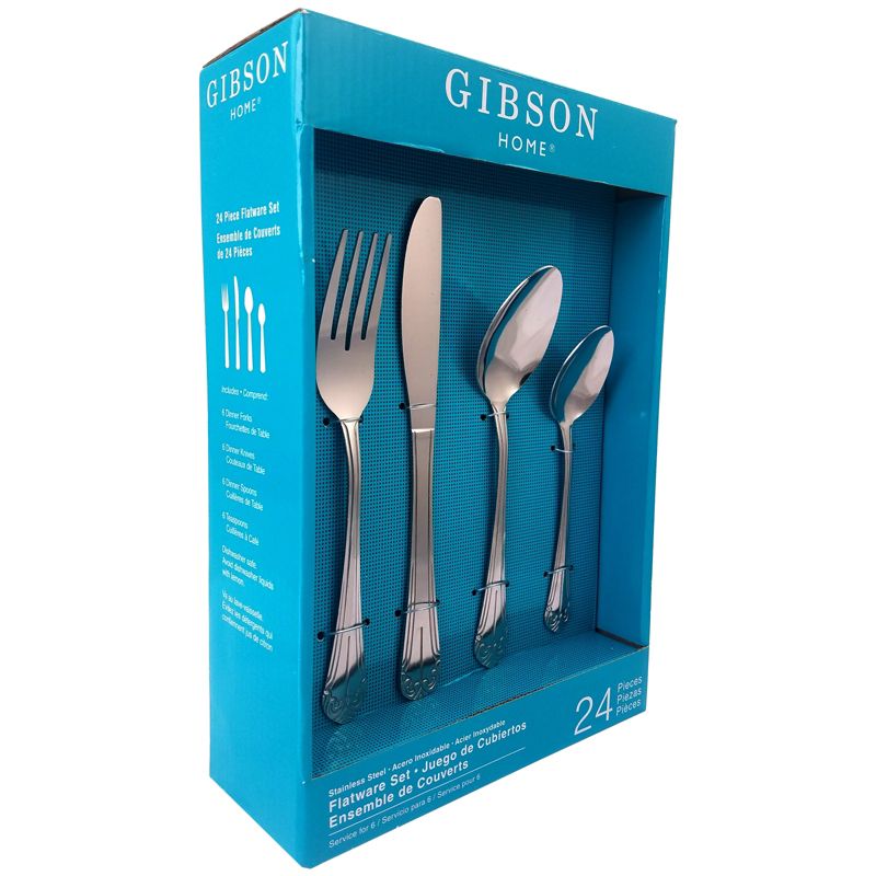 Gibson Home Mariano 24 Piece Flatware Set, 3 of 9