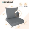 EAGLE PEAK Outdoor Deep Seat Patio Seat Cushion Set - 3 of 4