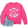 Simply Sage Market S.W.Smiley We Can Do Hard Things Smiley Face Sweatshirt - 3 of 4