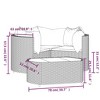 vidaXL Patio Furniture Set 4 Piece Modern Lounge Set with Cushions Poly Rattan - 4 of 4