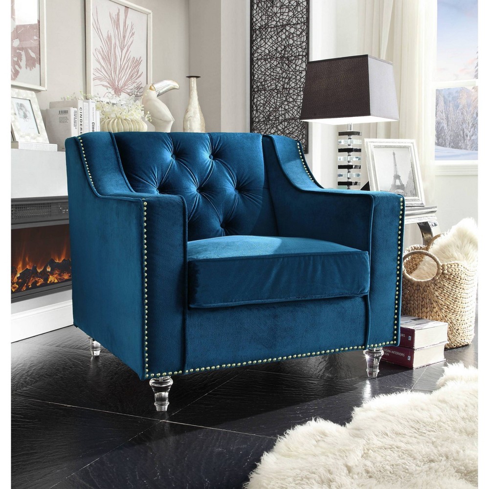Berry Club Chair Navy Blue - Chic Home Design was $799.99 now $479.99 (40.0% off)
