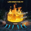 Coucheta 26 Inch Portable Smokeless Wood Burning Fire Pit - with Fire Poker, Removable Ash Pan, Lid & Waterproof Cover | Modern Outdoor Firepit - 4 of 4