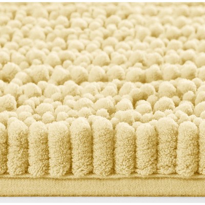 Home Mart Goods Yellow Large Soft Cozy Plush Chenille Bath Mat Bathroom Rug - 36"x24"