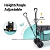 Kumasinova Collapsible Utility Wagon with 3pcs Waterproof Plastic Liner & Cover Set,440lbs Collapsible Beach Wagon Cart for Camping,Garden,Sports - 4 of 4