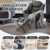 Lazy Chair with Ottoman, Lazy boy Chairs Armchair Accent Comfy Modern with Side Pocket, Folding Footrest Stool Set - 3 of 4
