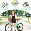 RISOKEYS 16 inch Kids Retro Cruiser Bike with Basket ,Kids Bike with Removable Training Wheels for 4-7 Years Old Kids Beginner Level Riders, - 2 of 4