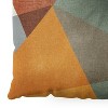 Little Arrow Design Co modern triangle mosaic multi Square Floor Pillow - Deny Desings - 3 of 4