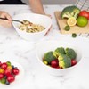 42 Oz Serving Bowls,8" Porcelain Bowls Set of 4,Large Oval Ceramic Dessert Bowlsfor Salad Ice Cream Snack Cereal Pasta Soup,Microwave&Dishwasher Safe - 3 of 4