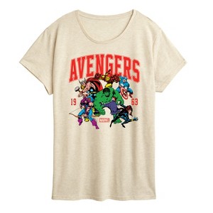 Women's - Marvel - Avengers Collegiate Short Sleeve Graphic T-Shirt - 1 of 4