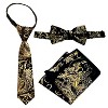 Gioberti Boy's 4pc Paisley Vest Set - 3 of 4