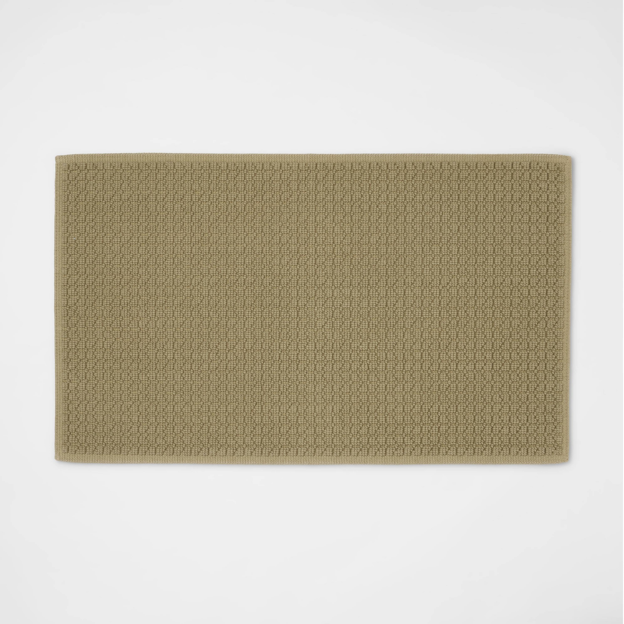 20"x34" Antimicrobial Bath Rug Olive Green - Threshold™