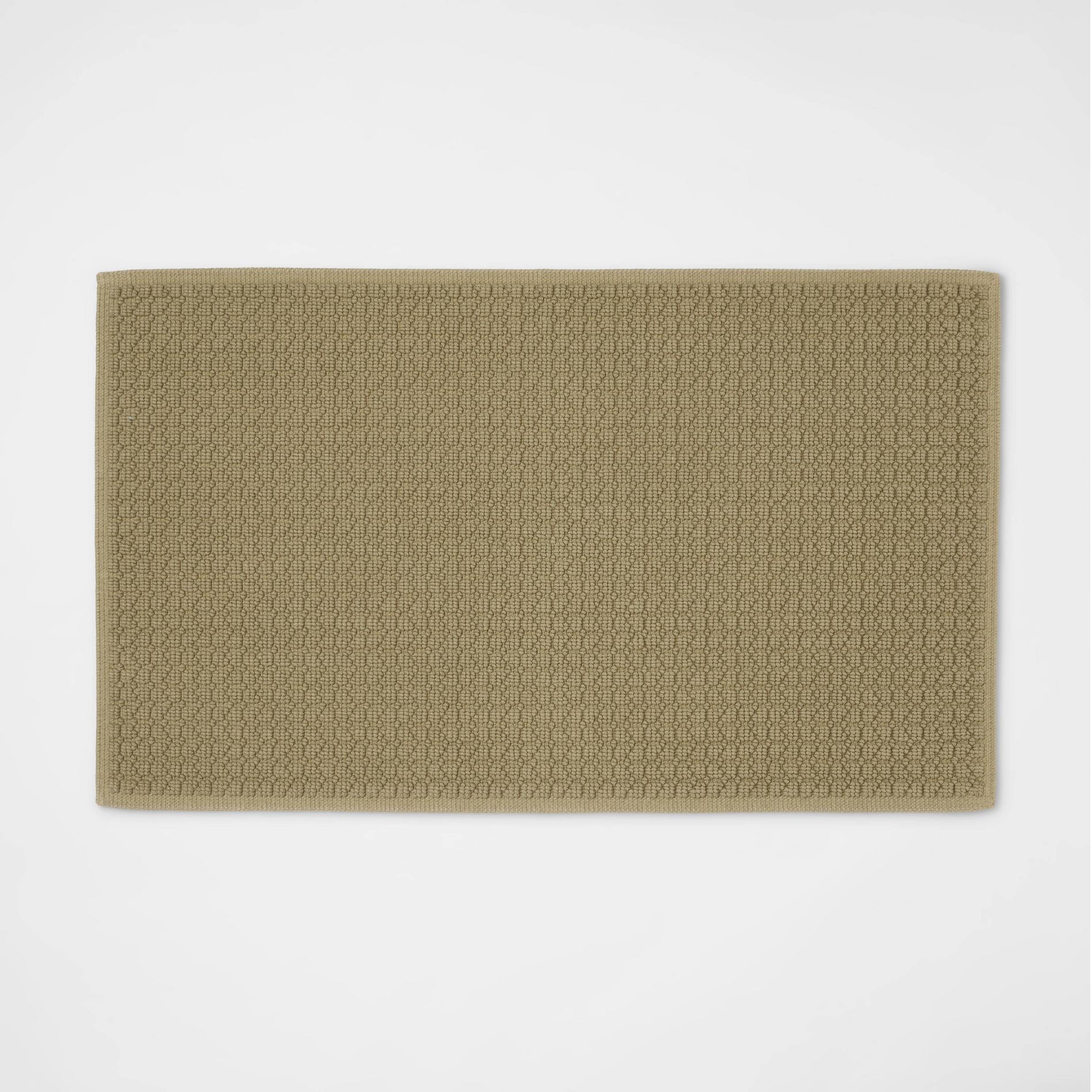 20"x34" Antimicrobial Bath Rug Olive Green - Threshold™