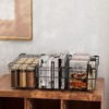 Carbon Steel Stackable Fridge Bins - Foldable, expandable organizer baskets with handles for freezer or refrigerator. - 4 of 4