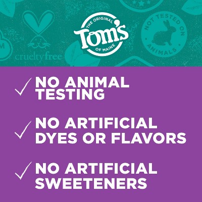Tom's of Maine Whole Care Fluoride Toothpaste - Peppermint 2pk/4oz: Gluten-Free, Vegan, Contains Baking Soda
