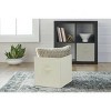 Racxily 6 Pack Collapsible Cube Fabric Storage Bins with handle, 10.5" x 10.5" Storage Containers for Organizing Storage Box - 2 of 4