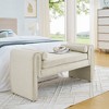 Dexmalle 50inch Modern Linen Upholstered Ottoman Bench - 2 of 4