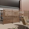 Lirago Brown 72 in. Galvanized Metal Outdoor Privacy Screens Garden Outdoor Fence - 2 of 4