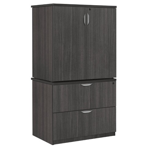 Legacy File With Stackable Storage Cabinet Ash Gray - Regency : Target