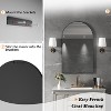 FAMYYT 22 in. W x 36 in. H Arched Aluminum Framed Wall Bathroom Vanity Mirror in Glossy Black - 4 of 4