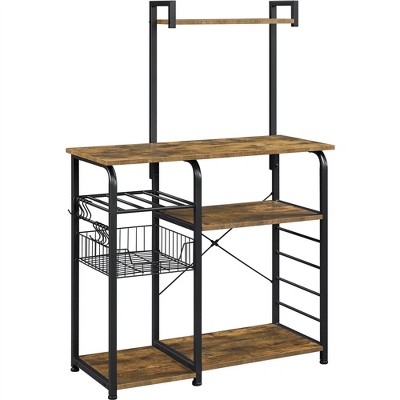 Yaheetech 4-tier Kitchen Storage Rack With 5 S Hooks : Target