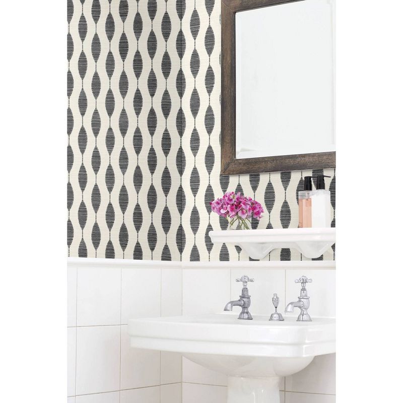 Stacy Garcia Home Ditto Geometric Peel and Stick Wallpaper Black, 3 of 7